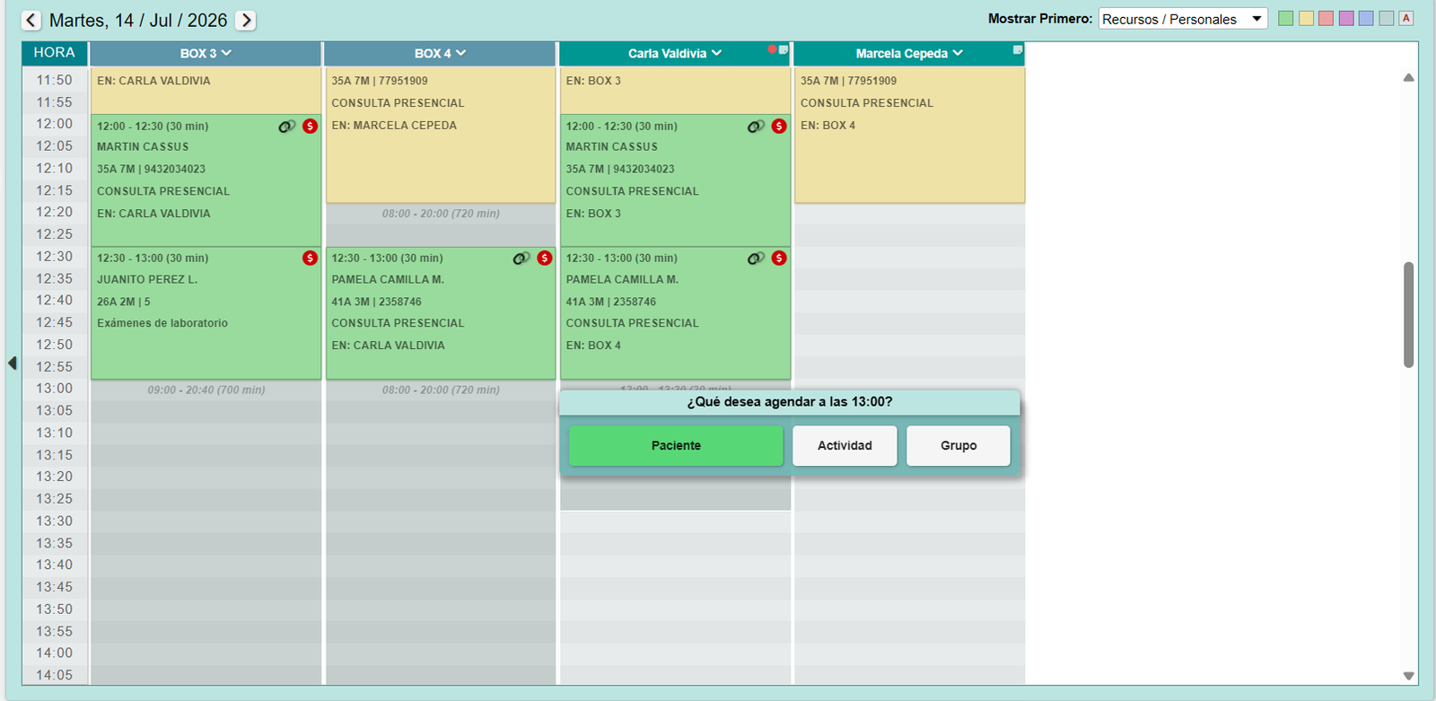 Agendamiento y citas